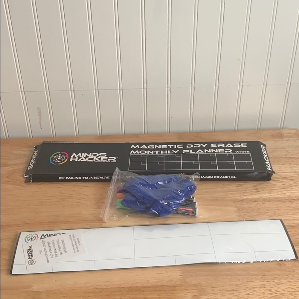 NWT magnetic dry erase monthly planner - Picture 3 of 14